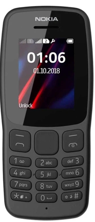 گوشی نوکیا 2018 106 | حافظه 4 مگابایت ا Nokia 106 2018 4 MB (18ماه گارانتی شرکتی)