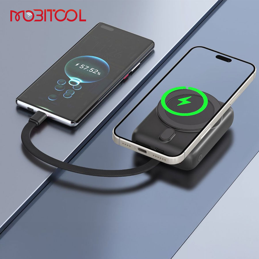 پاوربانک گرین لاین Revon با ظرفیت 10000 میلی‌آمپر ساعت و نمایشگر دیجیتال LED مدل GNRVN10PB